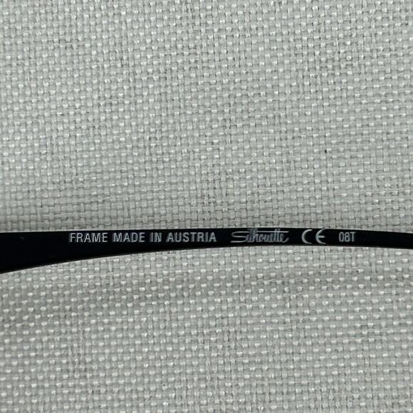 Silhouette 5561 Eyeglasses FRAMES 9040 Black ..[]19-150 Austria Titanium J812 - Picture 10 of 16